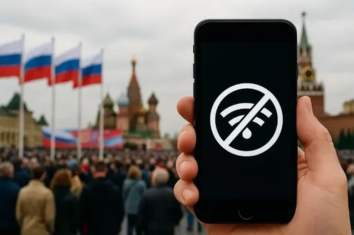 Массовые отключения мобильного интернета в России начались в преддверии Дня Победы в прошлом году