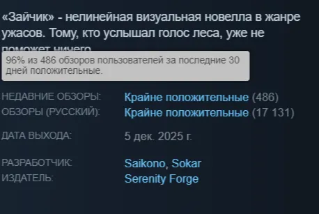 Отзывы в Steam