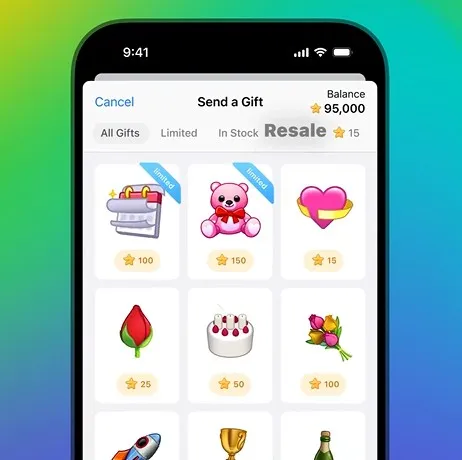 Перепродажа подарков в Telegram