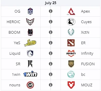 Первый раунд встреч на Elite League Season 2