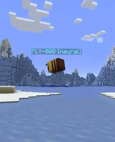 Живая муха в Minecraft