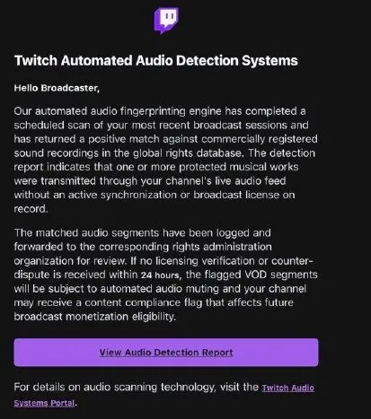 Фишинговое письмо от имени Twitch