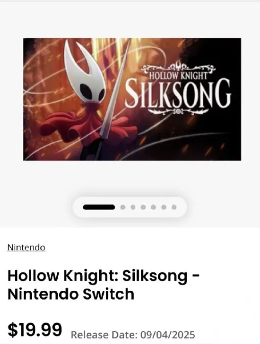 Hollow Knight: Silksong на GameStop