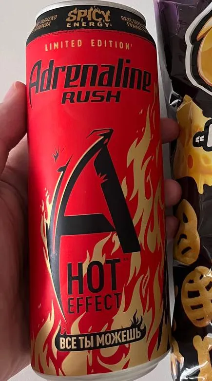 Фото банки энергетика Adrenaline Rush HOT Effect от инсайдера