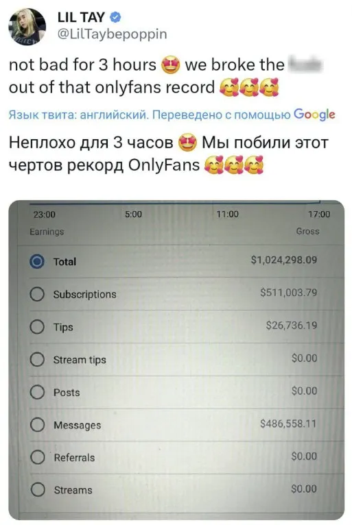 Сообщение Lil Tay