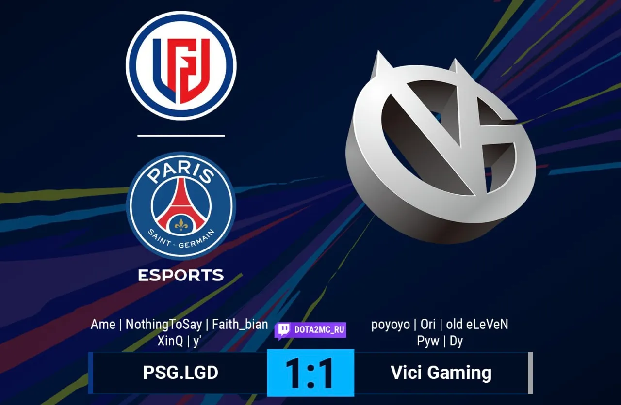 PSG.LGD — Vici Gaming: китайское дерби в последнем туре группового этапа