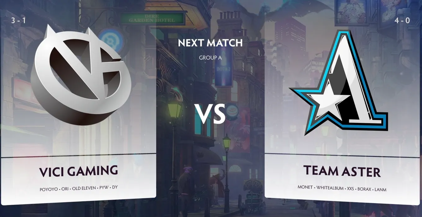 Vici Gaming — Team Aster: обзор встречи лидеров китайского дивизиона