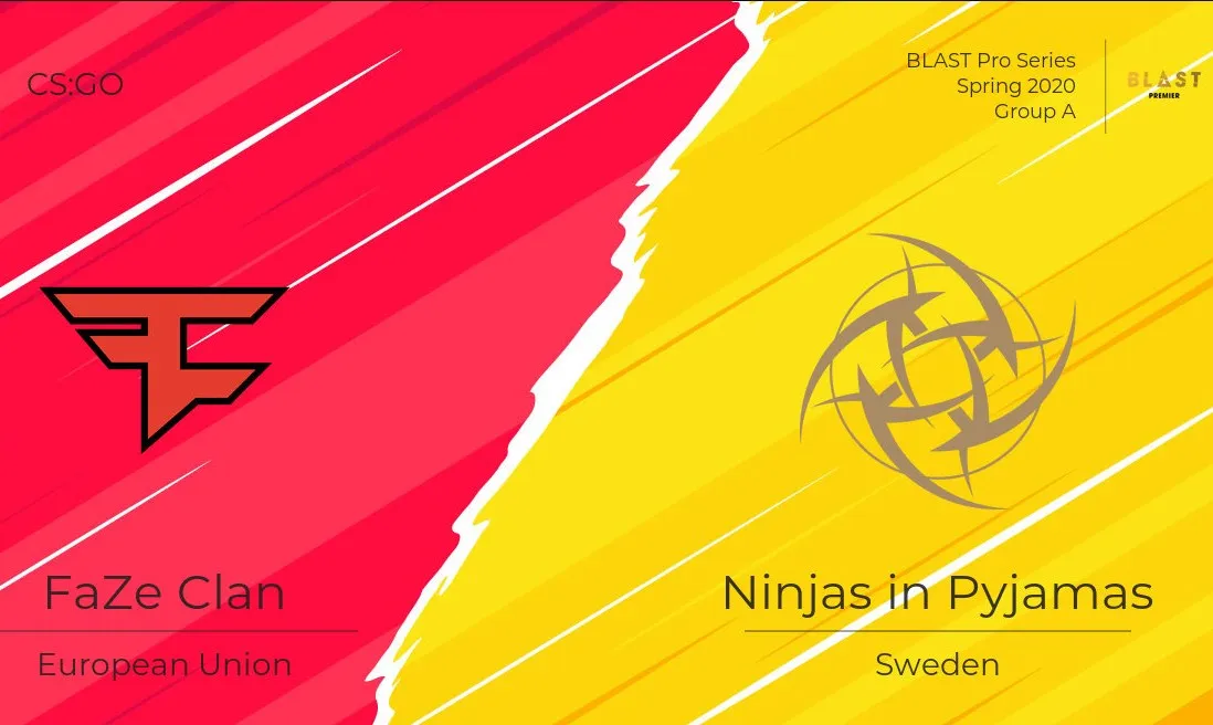 FaZe Clan – Ninjas in Pyjamas. 31.01.2020. Прогноз и ставки на матч