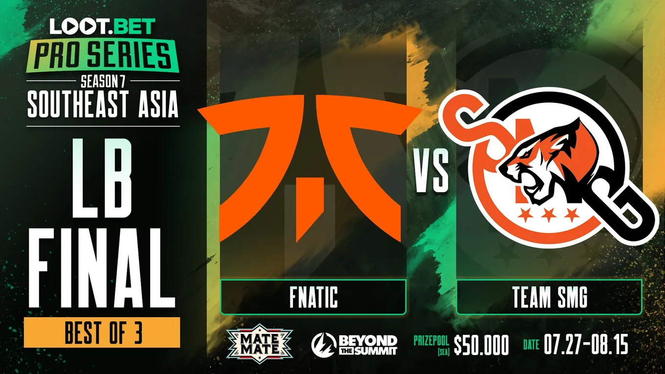 Fnatic побеждают команду MidOne и выходят в Гранд-Финал BTS Pro Series Season 7: Southeast Asia