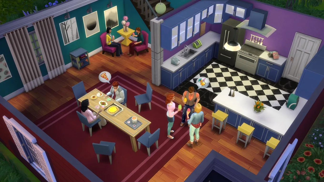 Как перемещать на предметы в Sims 4