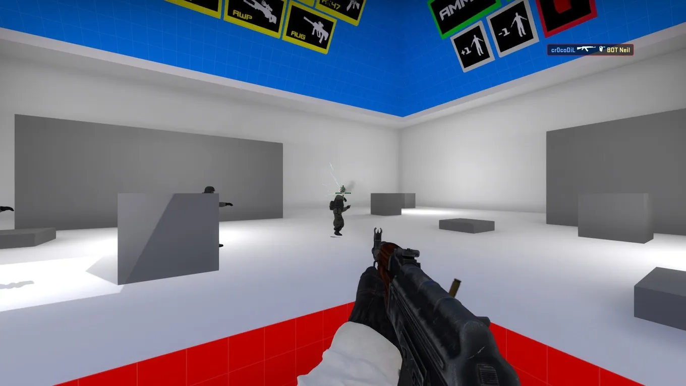 Fast Aim/Reflex Training Map [SP vs Bot] / aimtraindriving