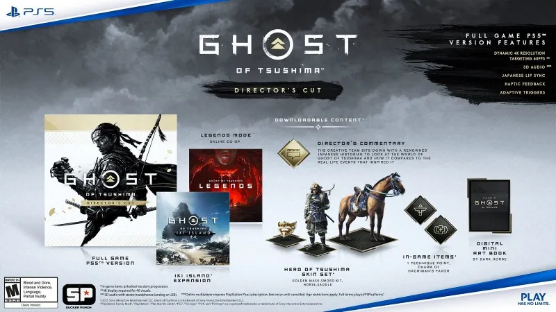 Весь контент режиссёрской версии Ghost of Tsushima