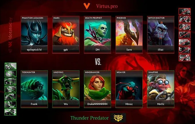 Первая карта против Thunder Predator