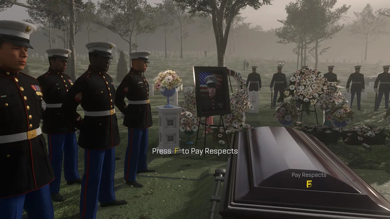 Press F to pay respect