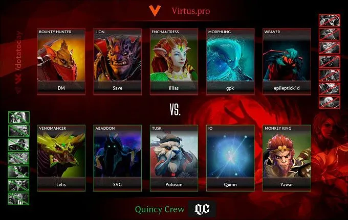 Первая карта против Quincy Crew