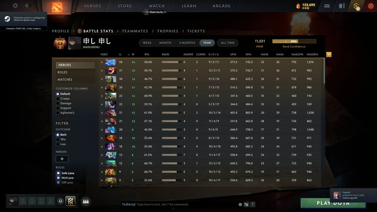 TORONTOTOKYO достиг 11 тысяч MMR в матчмейкинге Dota 2