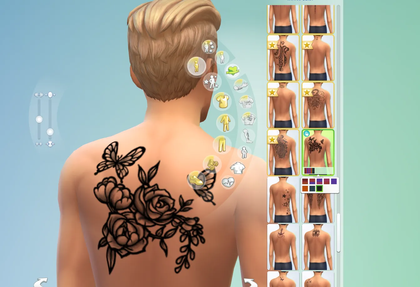 Новая татуировка в The Sims 4