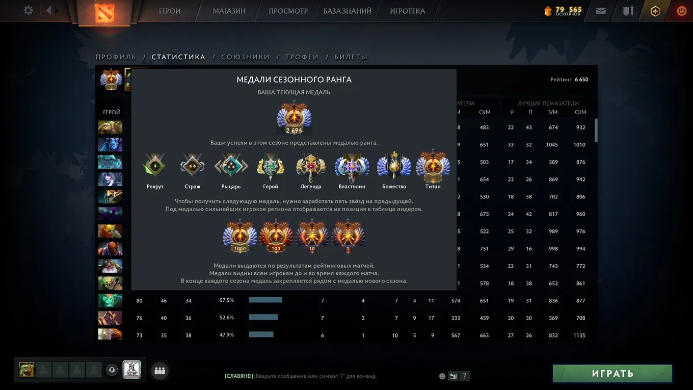 Что такое ранг в Dota 2
