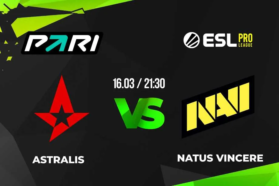 Клиенты PARI верят в победу NaVi над Astralis на ESL Pro League Season 17