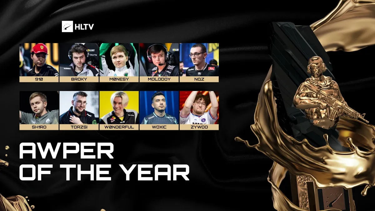 Номинация «Снайпер года 2025» на HLTV Awards 2025