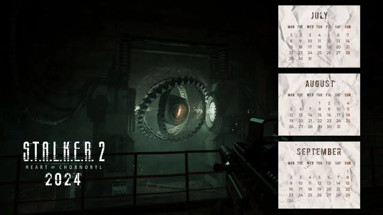 Разработчики S.T.A.L.K.E.R. 2 опубликовали тематический календарь на 2024 год