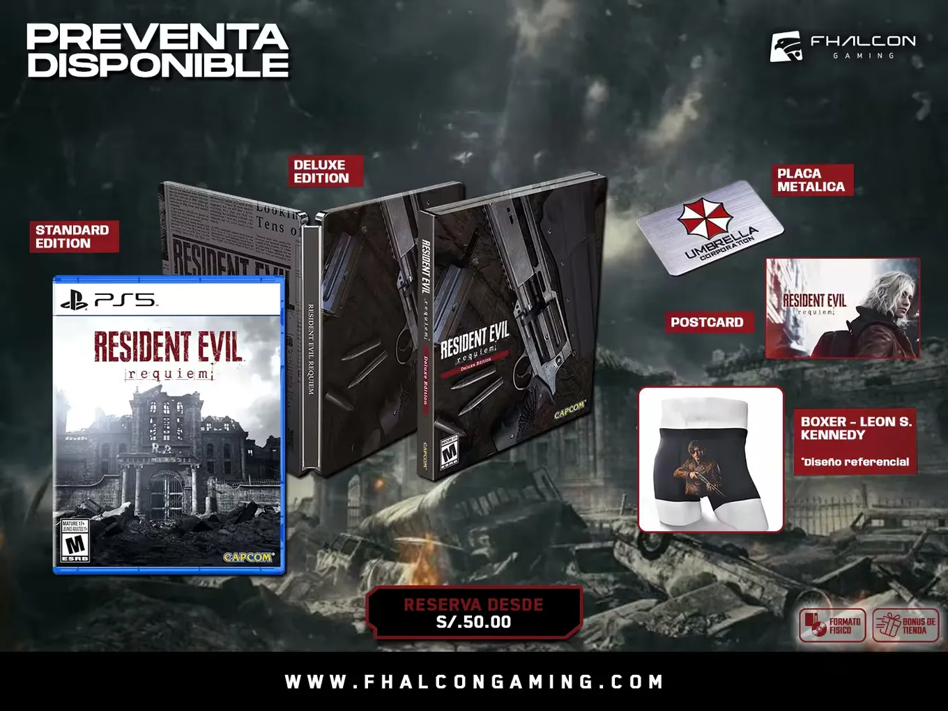 Фото наполнения специального издания для Resident Evil Requiem