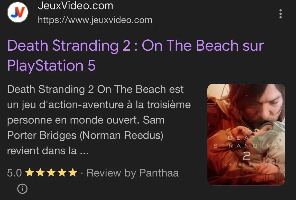 JeuxVideo оценило Death Stranding 2: On the Beach на 5/5