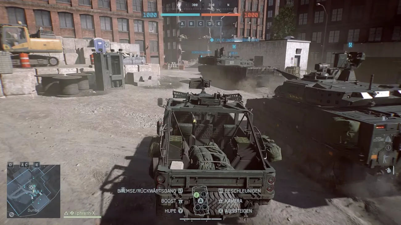 В Battlefield 6 есть квадроциклы, машины, ПВО-установки, танки, а также вертолёты и истребители