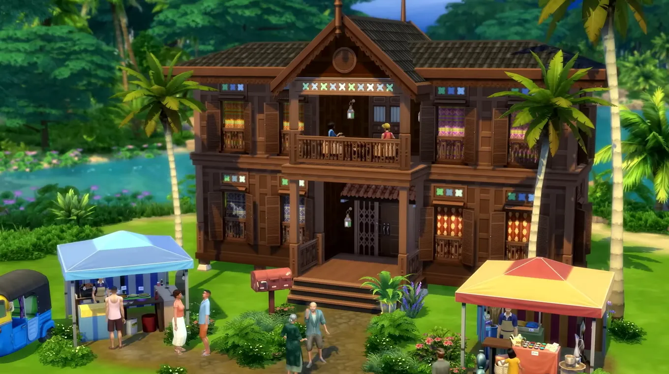 Участок из трейлера «The Sims 4 Сдаётся!»