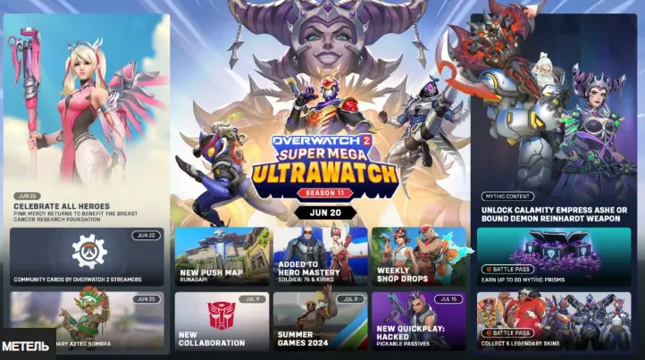 Дорожная карта Overwatch