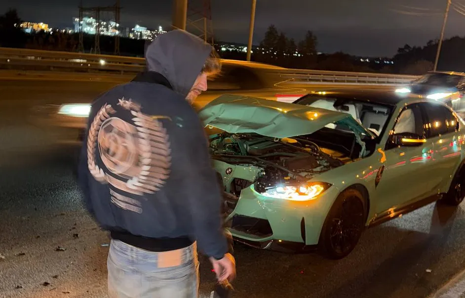 Осенью того же года стало известно, что Кореш попал в ДТП на своей BMW M3
