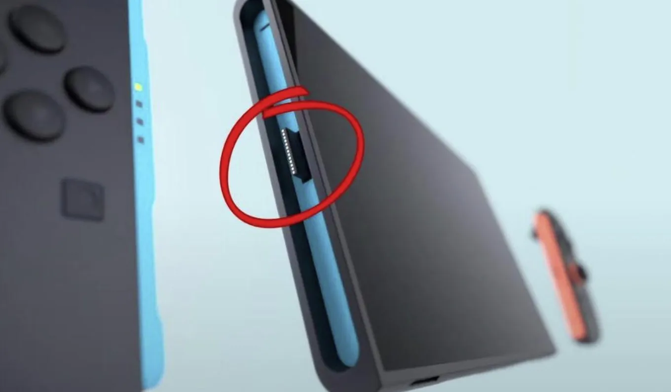 Коннекторы контроллеров Joy-Con у Nintendo Switch 2