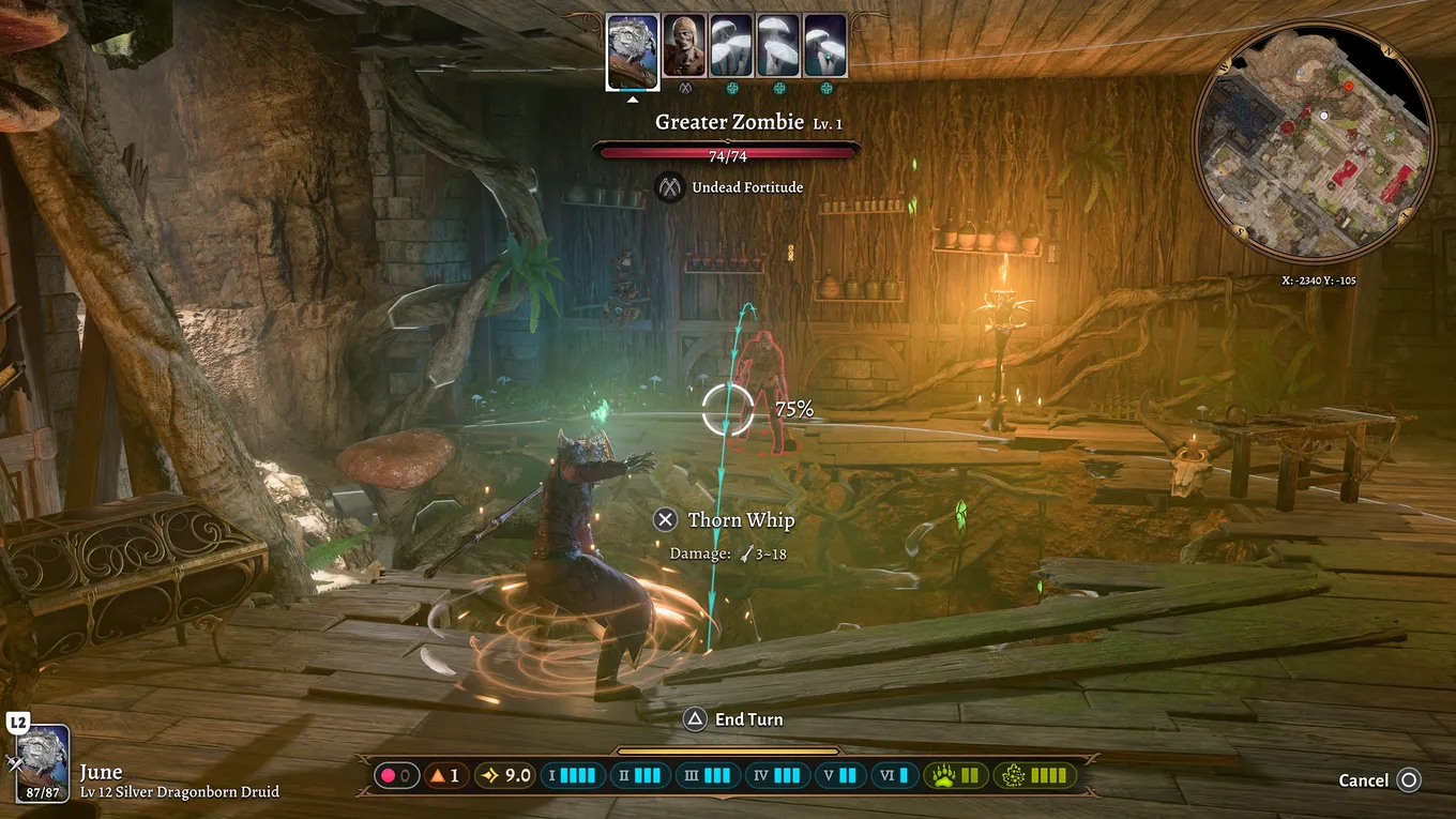 Геймплей игры Baldur's Gate 3 на PS5