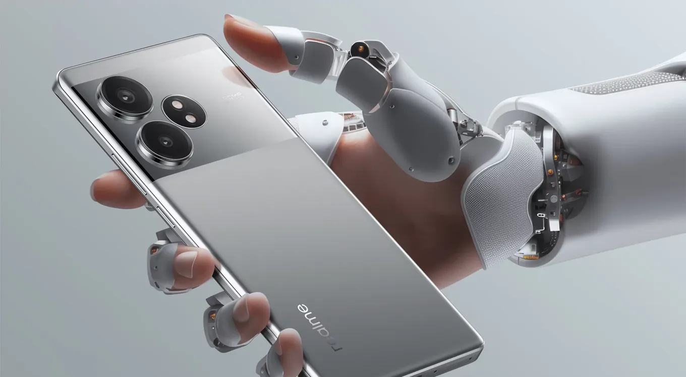Realme GT Neo6 SE в серебристом цвете