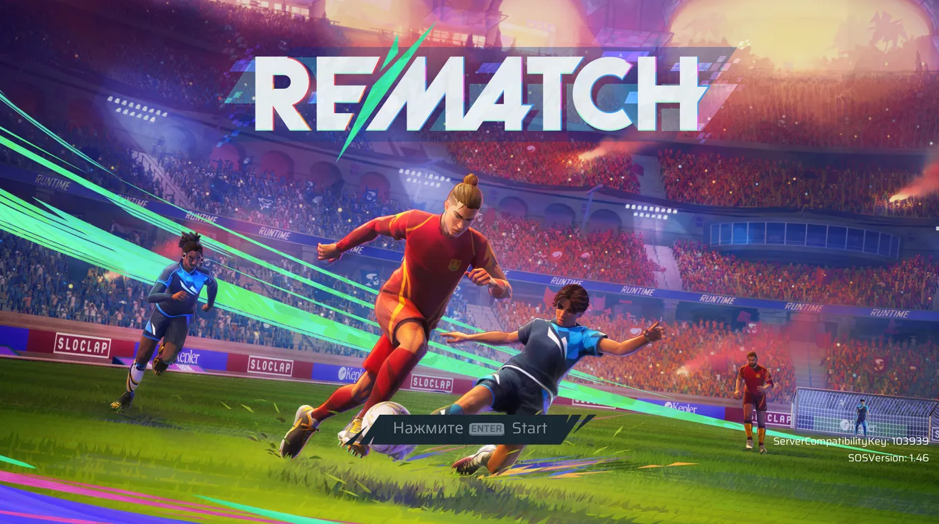 Стартовая заставка REMATCH (бета), релиз которой намечен на 19 июня 2025 года