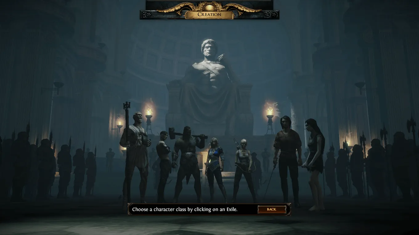 Выбор класса в Path of Exile