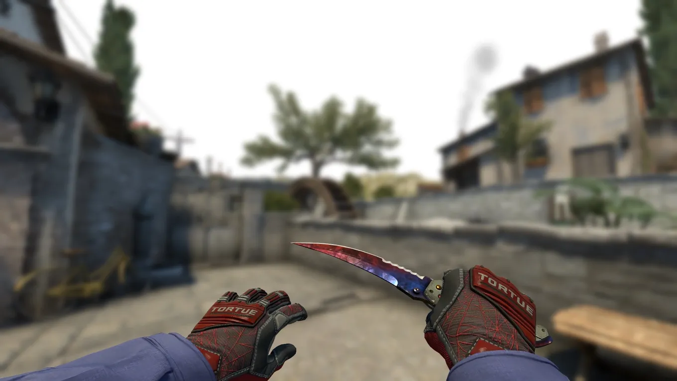 Flip Knife | Marble Fade