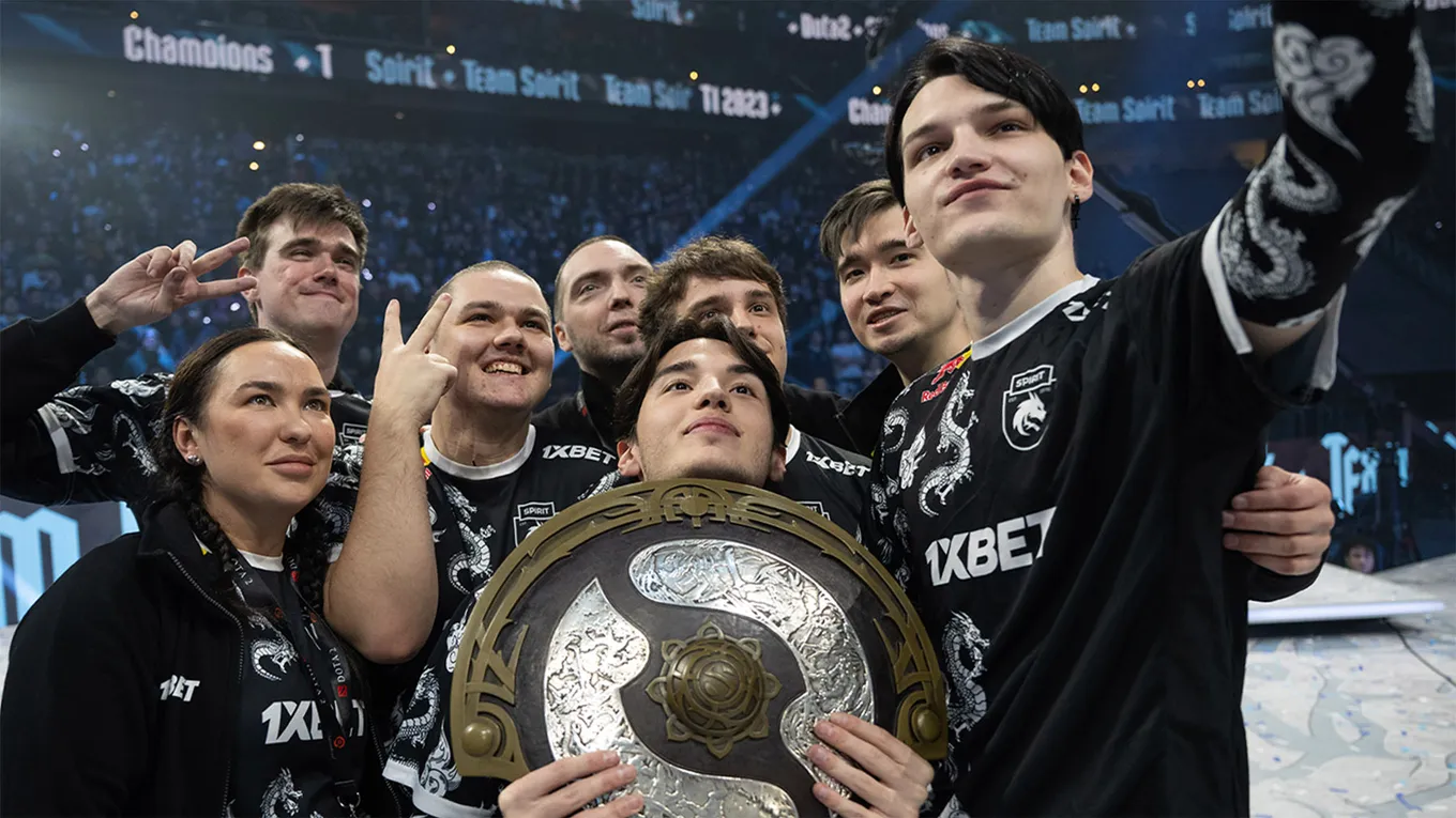 Team Spirit после победы на TI 2023