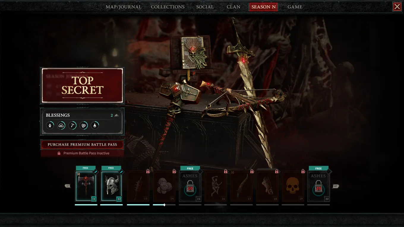 Боевой пропуск первого сезона Diablo IV
