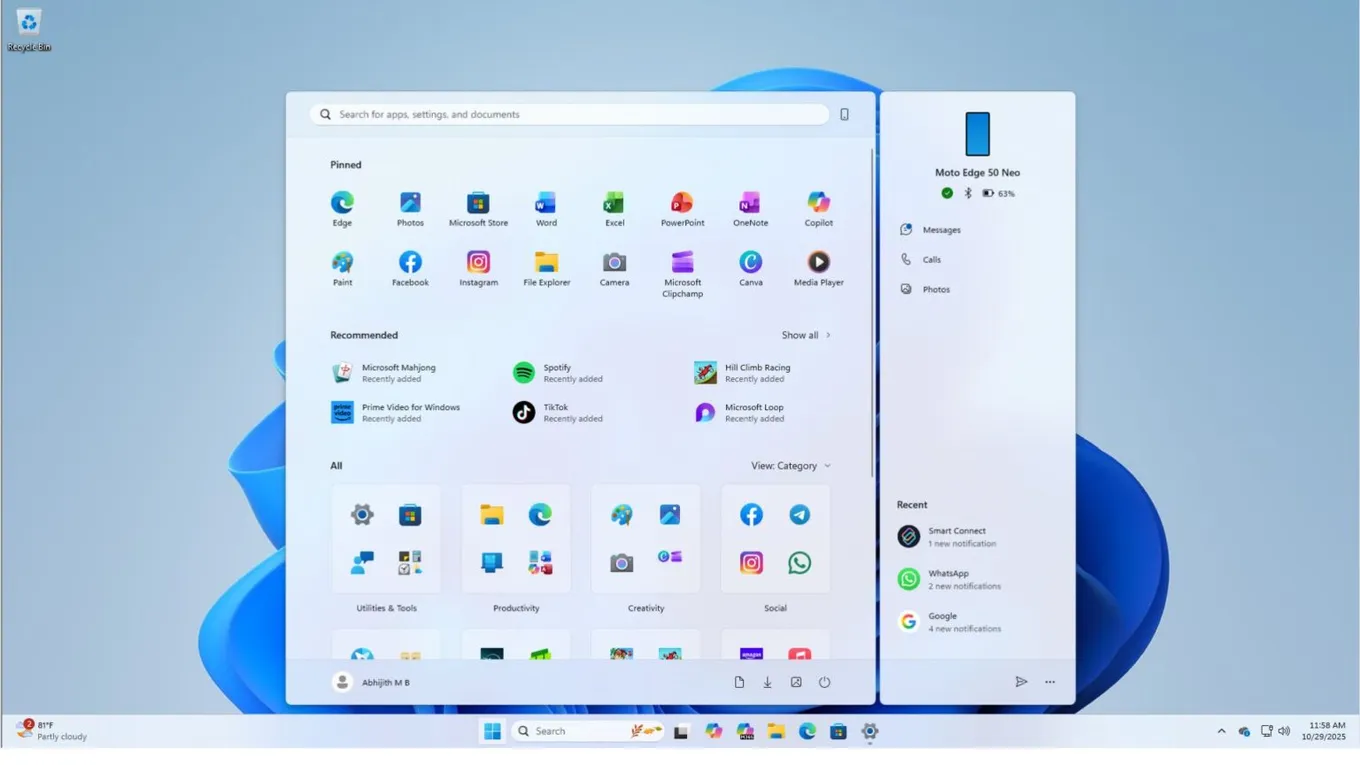 Расширенные возможности настройки меню «Пуск» в Windows 11 после обновления