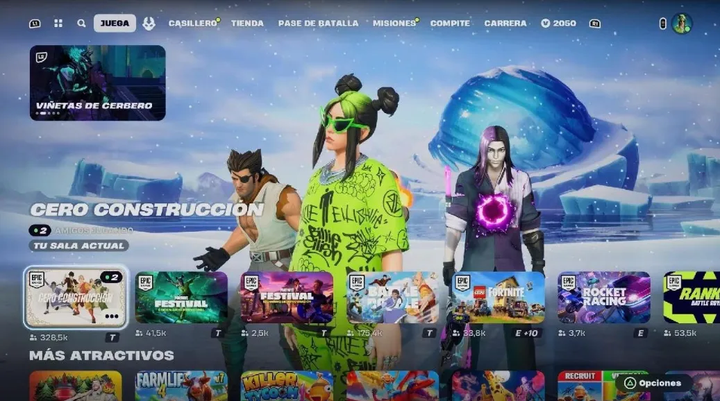 Лобби в Fortnite