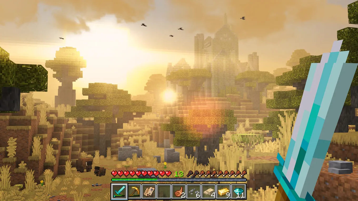 Геймплей с RealismCraft в Minecraft