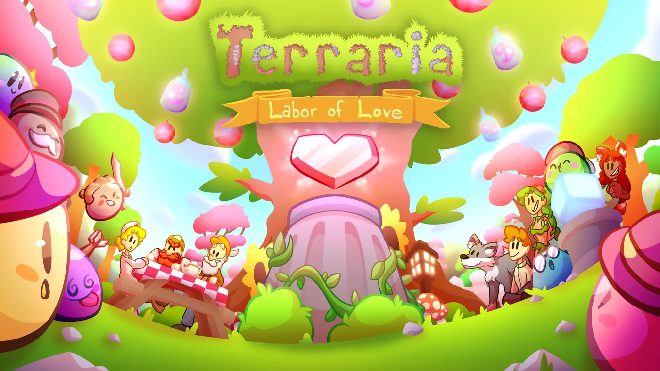 Обновление Labor of Love добавило в Terraria комплекты снаряжения, новые сиды и городских слизней