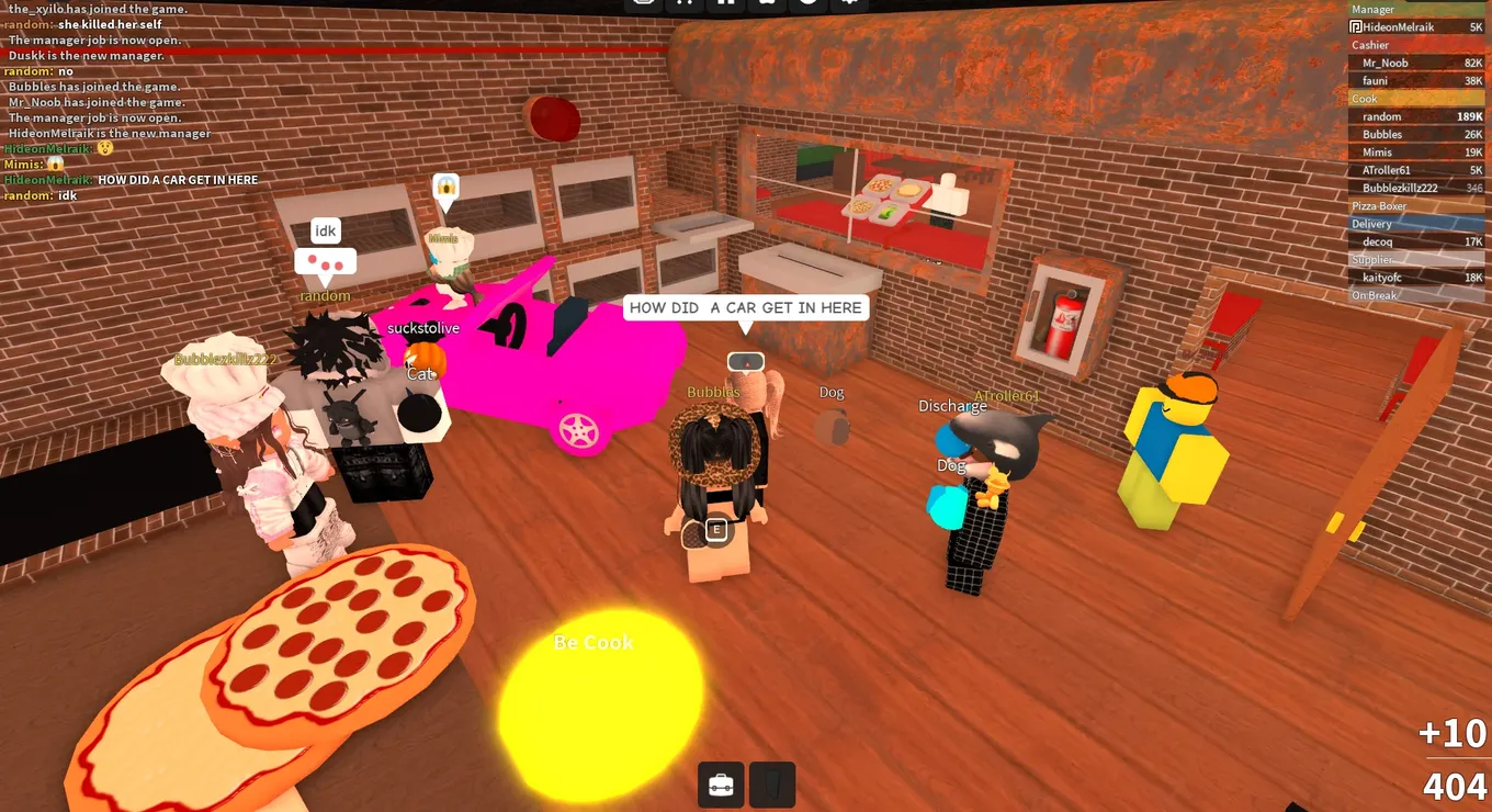 Work at a Pizza Place