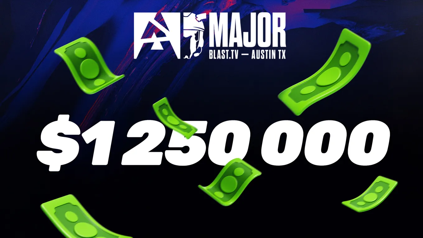 1.250.000 долларов – призовой фонд мейджора по CS2