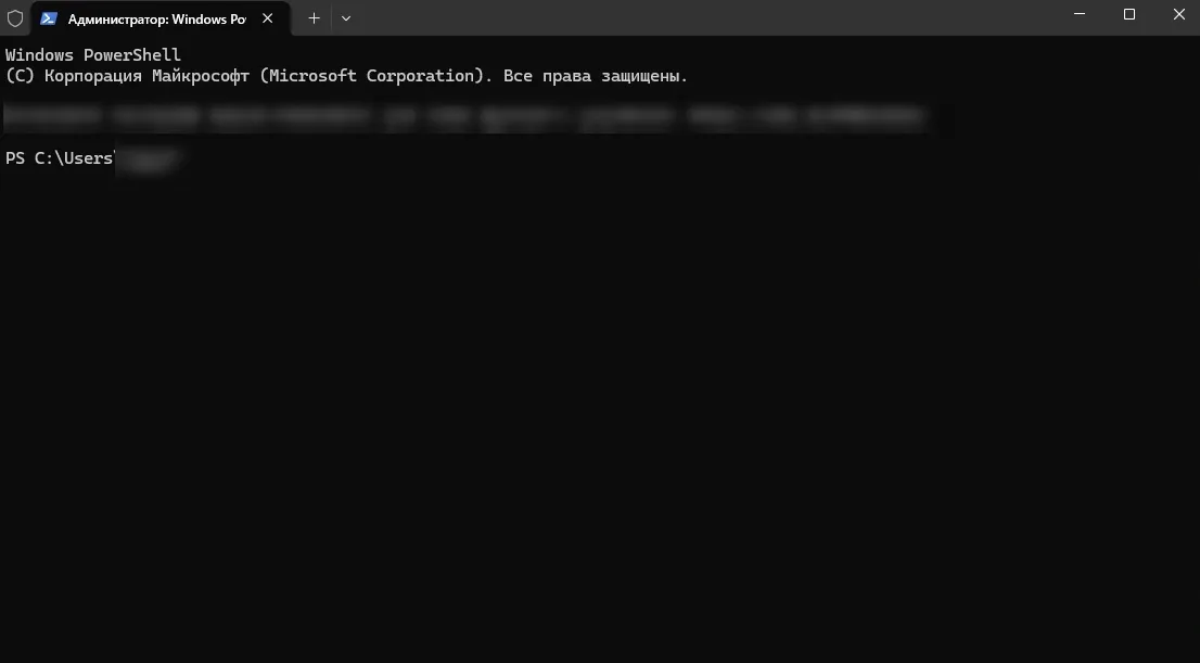После запуска откроется «Терминал», он же Windows PowerShell