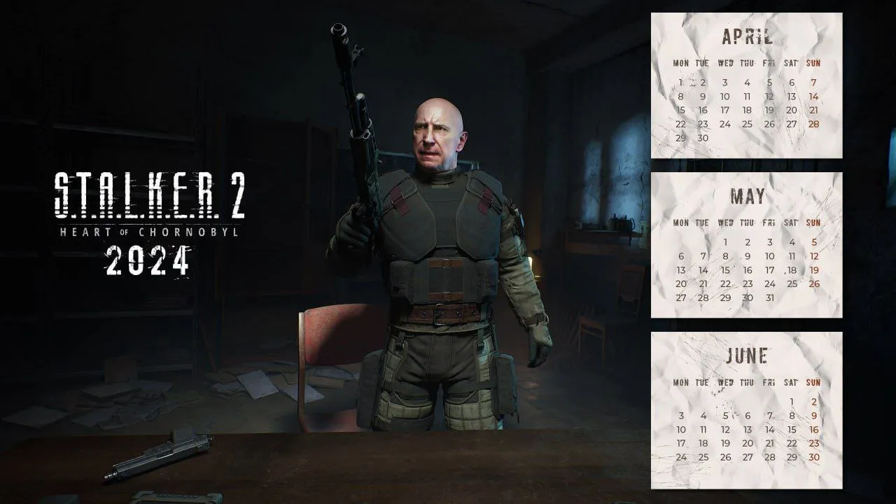 Разработчики S.T.A.L.K.E.R. 2 опубликовали тематический календарь на 2024 год