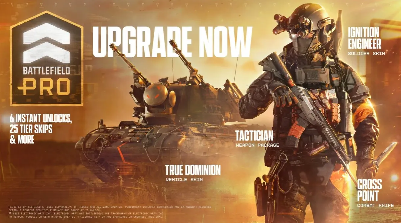 Косметические предметы за апгрейд Battlefield 6