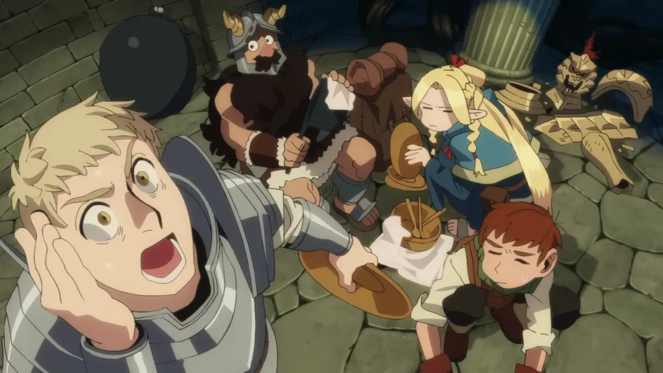 Первый сезон Dungeon Meshi вышел в 2024 году