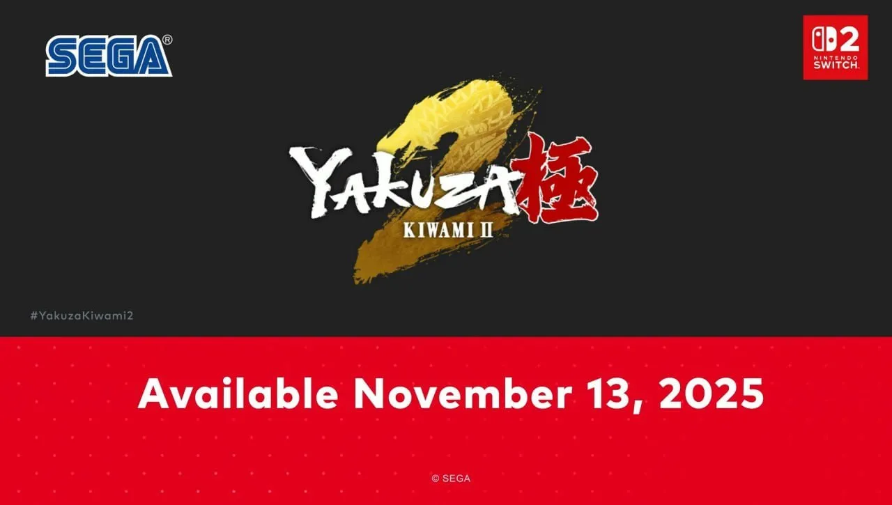 Yakuza Kiwami 2 выпустят для Switch 2 этой осенью, 13 ноября 2025 года.